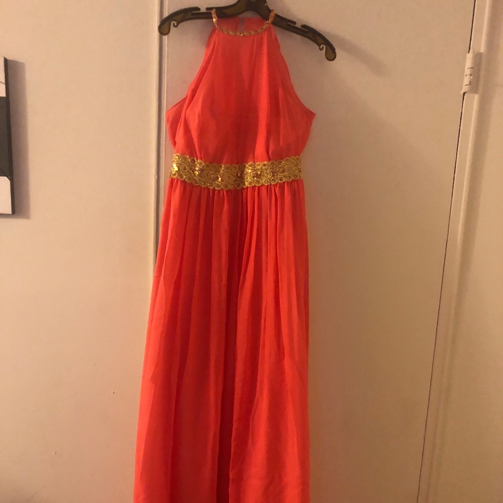 Beautiful handmade coral dress